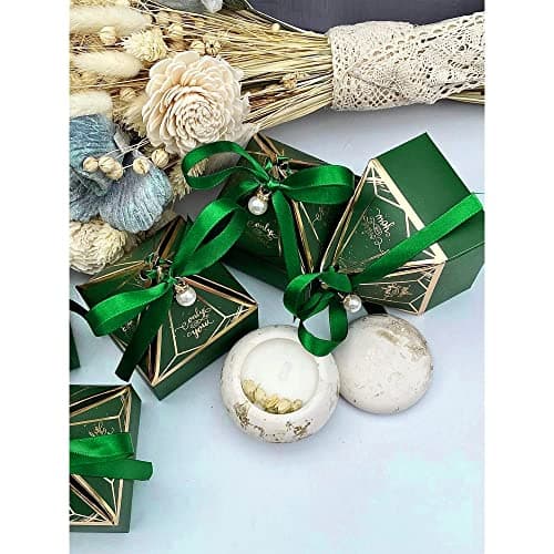 VATIN Ruban Satin 9mm x 25m Double Face éclat Satin Vert Ruban décoratif pour Mariage, baptême et Anniversaire