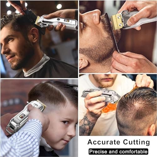 Hatteker Tondeuse à Cheveux Professionnelle Hommes Tondeuse à Barbe De Précision Tondeuse à Cheveux Longs Hommes Étanche IPX7