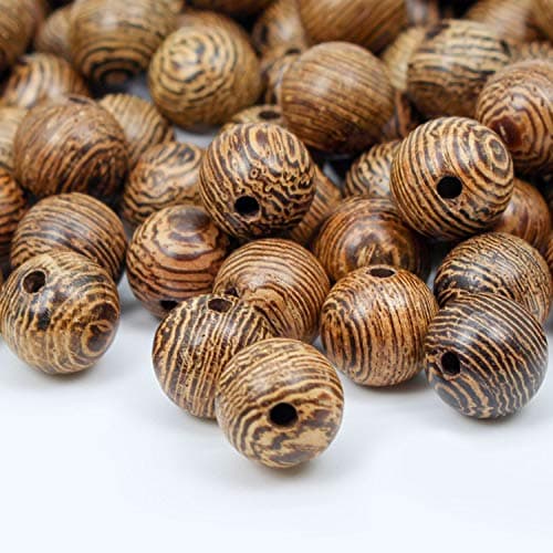 Prometis 200 pièces 8mm perles rondes en bois de santal naturel magnifique artisanat à la main poli perles d'espacement pour Bracelets fabrication de bijoux à bricoler soi-même