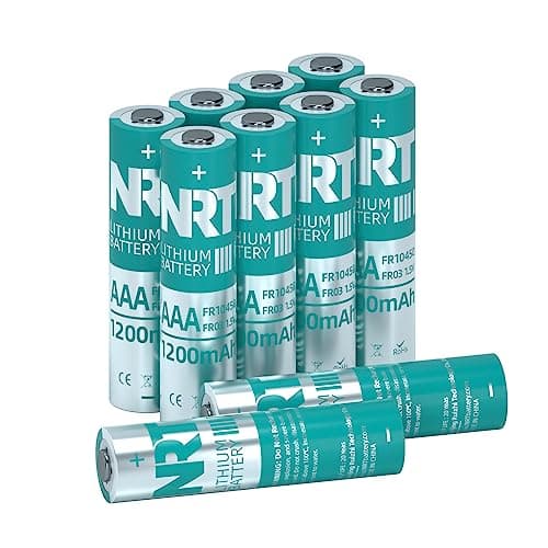NRT AAA Batteries 10 Pack Triple A 1.5V 1200mAh Longer Lasting Power AAA Lithium Batteries, Non-Rechargeable (Lithium AAA-10 Unité)