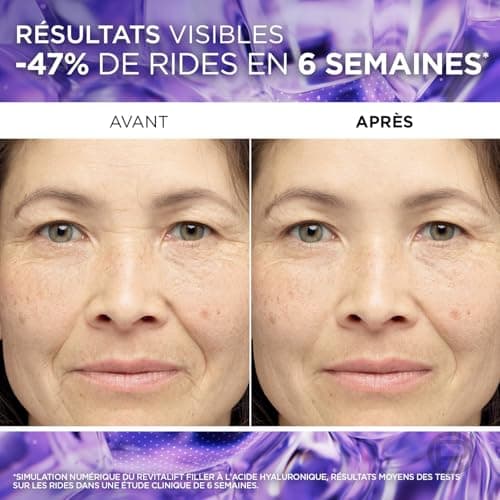 L’Oréal Paris – Sérum Anti-Rides & Anti-Âge – 1.5% Acide Hyaluronique Pur – Soin Visage Hydratant, Repulpant & Lissant – Pour Tous Types de Peaux – Revitalift Filler – 30 ml