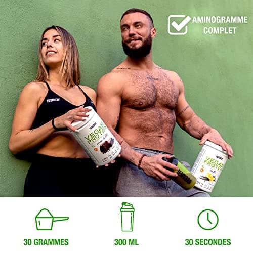 Weider Vegan Protein PACK DUO (2x300g) Goût Vanille et Chocolat. Protéines 100% Vegetal d'Isolat Pois & Riz. Avec Vitamine B12 & Stevia. Sans Gluten, Sans Sucre. Emballage 50% Recyclé, 100% Recyclable