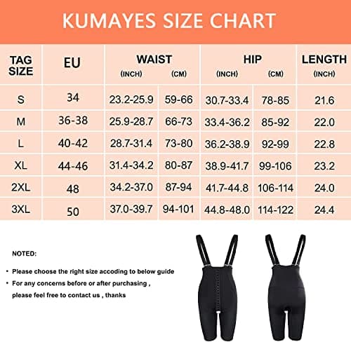 KUMAYES Body Gainant Femme Ventre Plat Invisible Corset Minceur Lingerie Sculptante Bodysuit cuisse minceur Shapewear (Noir, M)