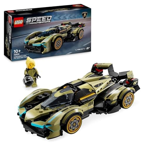 LEGO Speed Champions Lamborghini Lambo V12 Vision GT Super Car - Réplique de Véhicule Jouet - Modèle à Construire - Cadeau pour Enfants Garçons et Filles de 10 Ans et Plus et Fans de Jeux Vidéo 76923