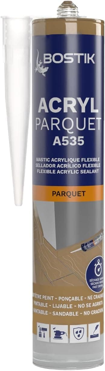 BOSTIK Mastic Spécial Joint et Finition Parquet - Chêne Clair - 300 ml