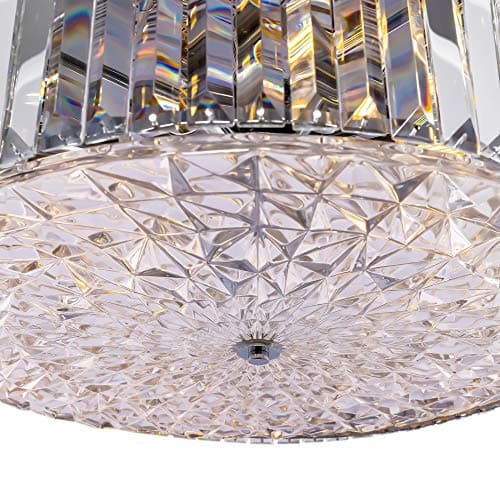 MAYTONI DECORATIVE LIGHTING Lustre à suspension en cristal grand moderne rond style contemporain, en métal couleur chrome excl 8 x 60W E27 230V