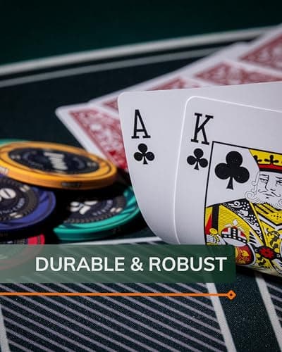 Bullets Playing Cards, Cartes Poker Plastique, Jouer, Pack de 2 Jeux de 52 Cartes à Jouer, Tour de Magie, Poker français, Index Standard, Qualité supérieure, Waterproof
