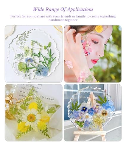 Gugxiom Fleurs Pressées Séchées pour Résine, 5 Sacs de 100 Fleurs Pressées, 5 Thèmes de Couleurs, Fleurs Sèches pour Nail Art, Résine, Conception de Bijoux DIY, Coques de (Type 2)