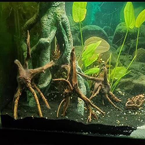 Emours Aquarium Driftwood Tropical Fish Plant Habitat Decor Varies Size, Small & Large,2 pcs Pack by Emours Pet