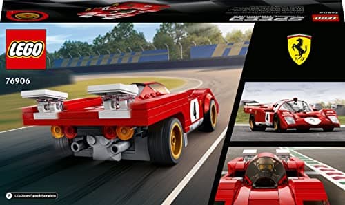 LEGO 76906 Speed Champions 1970 Ferrari 512 M Modèle Réduit de Voiture de Course, Jouet de Construction pour Enfants à Collectionner