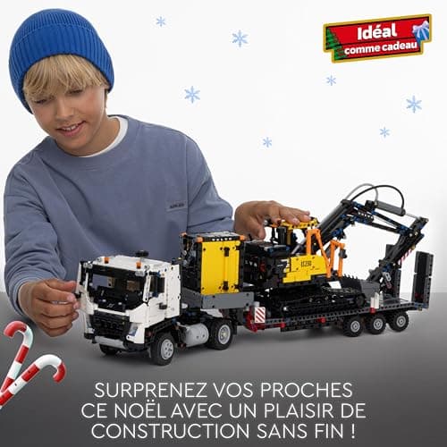 LEGO Technic Camion Volvo FMX et Pelleteuse électrique EC230 - Jouet Voiture pour Enfants - Véhicules à Offrir aux Garçons et Filles de 10 Ans et Plus Passionnés d'Engins de Chantier 42175