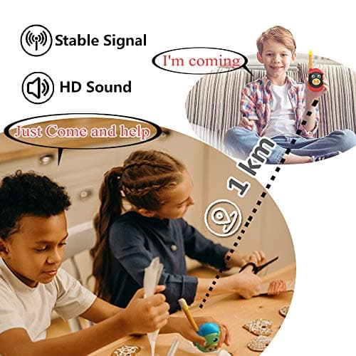 Talkie-walkie PMR pour enfants, facile à utiliser, radio pour garçons et filles de 3 à 12 ans, jouet cadeau, convient pour le camping et les activités de plein air