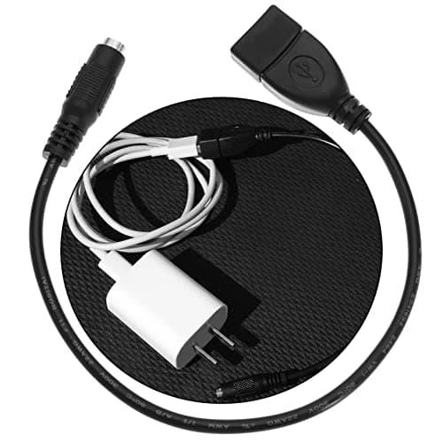 ECSiNG 2pcs Câble de Port USB Femelle vers DC 3.5x1.35mm Cordon de Charge d'alimentation DC 5V USB 2.0 Femelle à Cordon d'alimentation Femelle DC accessoires Électriques 28cm
