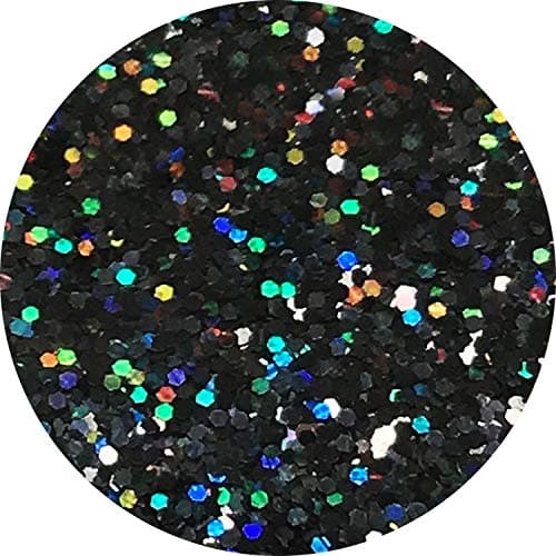 Paillettes biodégradables noires holographiques respectueuses de l'environnement À base de plantes Bio Super Chunky pour le visage le corps les cheveux l'artisanat le maquillage 100g/3,5 oz