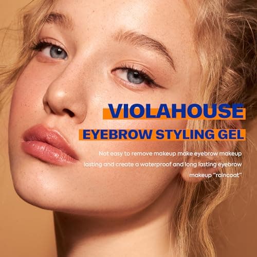 VIOLA HOUSE Gel Sourcils Transparent Fixateur,Imperméable,Savon Transparent,Sourcils Apprivoisés & Définis.27g/0.95oz