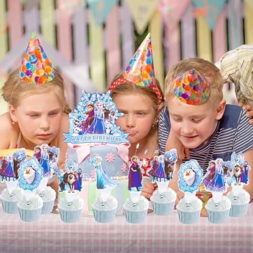 13 PCS Princesse Cake Topper FEIEQILAI-Cartoon Decoration Gateau Anniversaire Décoration de gâteau d'anniversaire Cartoon Anime Cake Topper Fille Décoration Gateau Anniversaire