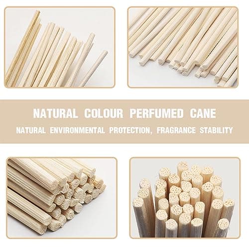 LYQNIHOB Bâtonnets diffuseurs de parfum, pack de 80 - en fibres de coton pour une diffusion longue durée - idéal pour la cuisine, le bain et le salon