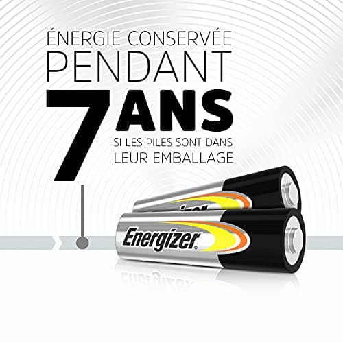Energizer Piles AA, Alkaline Power, Lot de 24, Pile alcaline