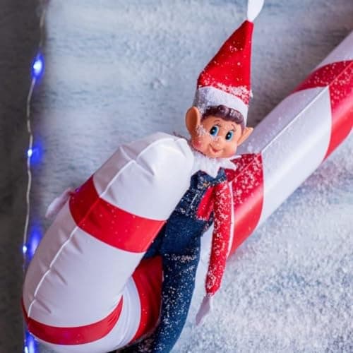 SPARKLERS CLUB Petit Lutin Coquin, Farceur de Noel, Lot de 2 Elfes Garcon & Fille en Peluche, idéal pour préparer pour Enfants et Adultes - Figurine ludique et Souple Magie de Noel
