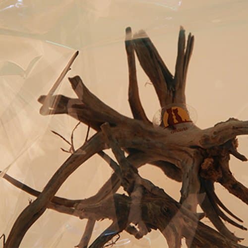 Emours Aquarium Driftwood Tropical Fish Plant Habitat Decor Varies Size, Small & Large,2 pcs Pack by Emours Pet
