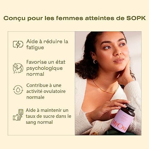 Myoplus - Complément Myo-inositol SOPK - Apport quotidien de 4000 mg, 200 ug de folate & 100 ug de chrome - 120 Comprimés Vegan - Fabriqué au Royaume-Uni par MyOva