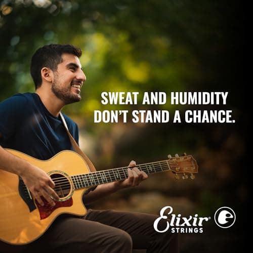 Elixir Strings, acoustique, en Bronze 80/20 avec revêtement NANOWEB. Un son brillant, net et précis, avec une longévité sonore inégalée et un toucher agréable - Pack de 3 jeux, Custom Light 11-52