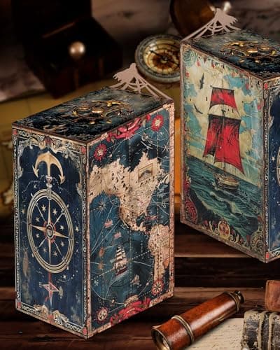 Quanquer DIY Book Nook Kit pour Adultes_avec Protection Anti-poussière et lumière LED 3D Maison de poupées Miniature en Bois BookNook Fantasy_Creativity Cadeau pour Ados (Age of Sail)