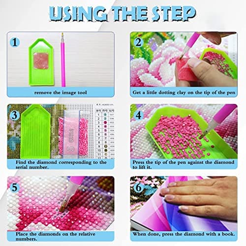 4 Pièces Peinture Diamant 5D, Kit Complet de Peinture Diamant, Broderie Diamant Kit Complet, DIY Diamant Painting Arts Artisanat Peinture Photos Décoration, pour Maison, Bureau, Décorer (30 x 40 cm)