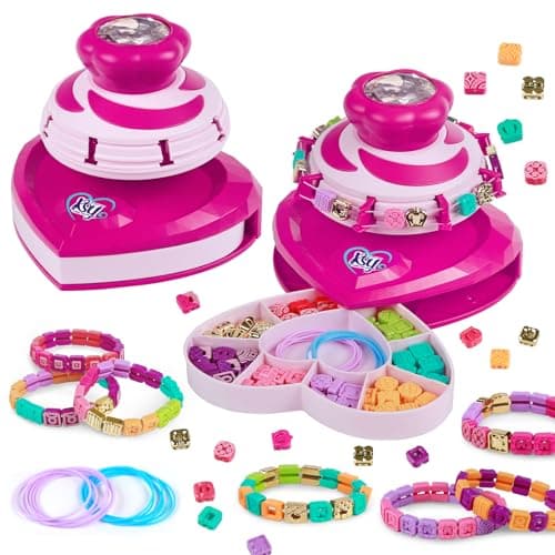 TingingYuli Kit de fabrication de bracelets de perles pour enfants de 8 à 12 ans, kit de fabrication de bijoux avec 216 perles, cadeaux de Noël et d'anniversaire pour les enfants de 6 à 12 ans