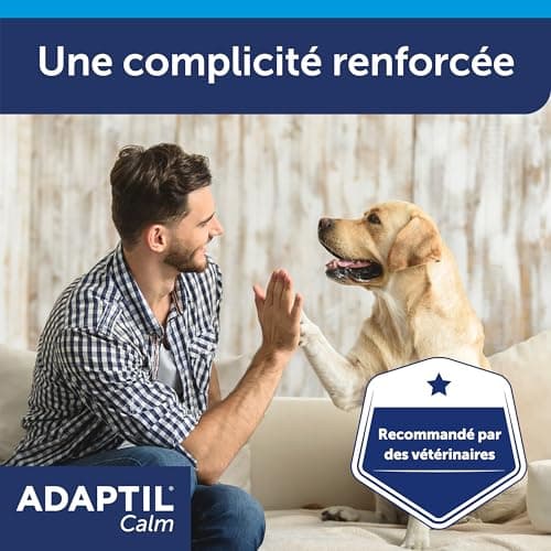 ADAPTIL Calm – Anti-stress pour chien – Collier Moyens et Grands Chiens – Taille M/L