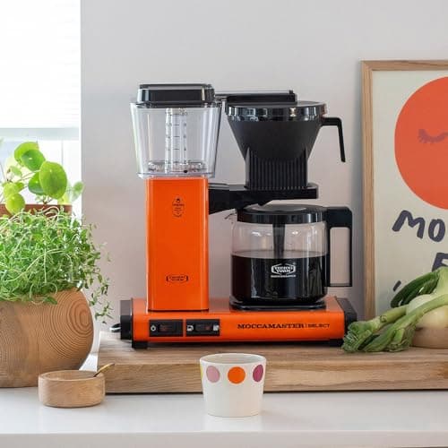 Moccamaster KBG Select, Cafetiere, Cafetiere Filtre, 1.25 Litre, Orange