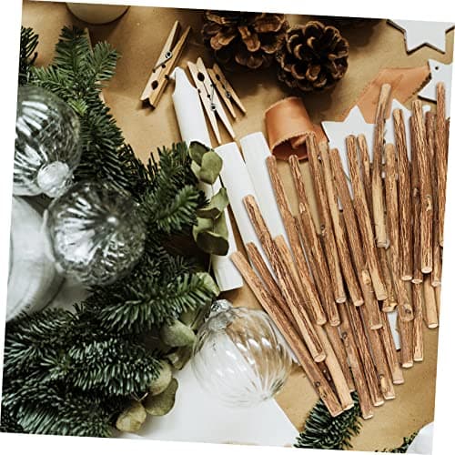 100 Pièces En Bois Bricolage Décor D'accessoires Pour La Maison Bois Flotté Branches Décor De Maison Brindilles Bâtons D'artisanat Bourgeon Bûches Décor D'articles De Maison ULDIGI