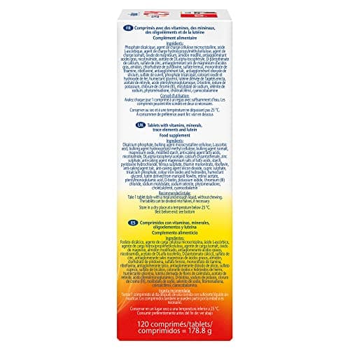 Doppelherz aktiv A-Z Complete Depot, Complément alimentaire, Vitamines à libération progressive, calcium, magnésium, fer, zinc, biotine, acide folique, 120 comprimés
