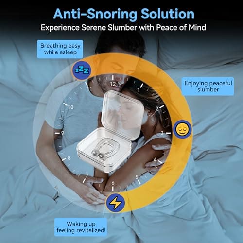 Annsky Anti Ronflement Efficace Puissant, Lot De 10 Pince-Nez Dispositifs Anti-Ronflement Pour Hommes Et Femmes, Pince Nez MagnéTique En Silicone Pour Une Meilleure Respiration Et Un Sommeil