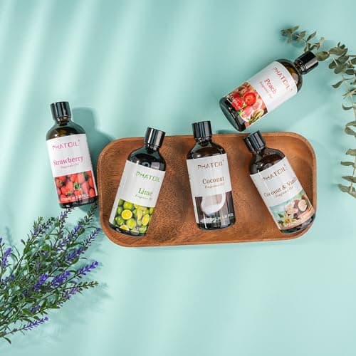 PHATOIL Litchi Huile Essentielle 100ml, Huile de Litchi pour Diffuseur, Huile Parfumée pour Aromathérapie Humidificateur, Bougies