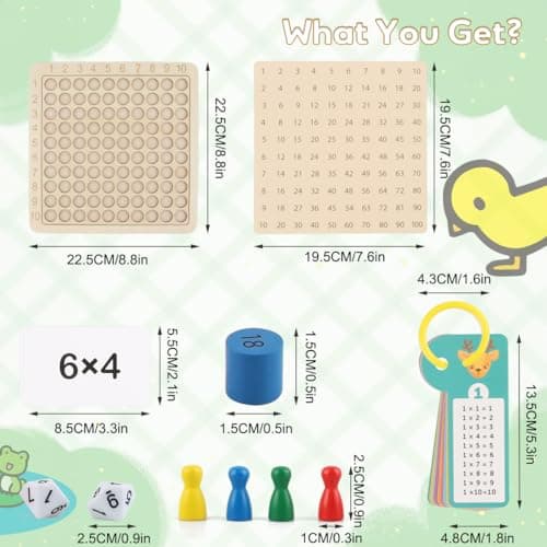 Tables de Multiplication, Table Multiplication Montessori, Jeux de Plateau Table de Multiplication en Bois Montessori, Montessori Multiplication pour 3 Ans Apprendre à Chiffres Facilejeux
