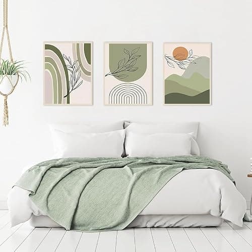EPOKNQ Peinture d'art mural bohème, poster abstrait moderne pour chambre à coucher, salon, décoration murale, sans cadre (K7,50 x 70 cm x 3)