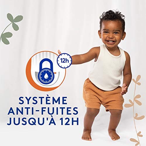 Lotus Baby Douceur Naturelle - Couches-culottes Bébé Taille 5 (enfant 12-20 kg) Pack 1 Mois - 120 Culottes