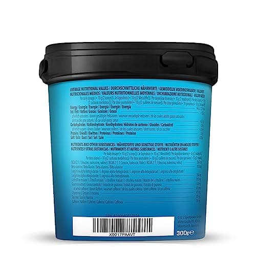 Bodylab24 Pre-Workout Booster Orange 300g, Boisson énergétique pré-entraînement, 136mg de caféine, taurine & extrait de guarana, acides aminés essentiels BCAA et bêta-alanine, arginine, citrulline