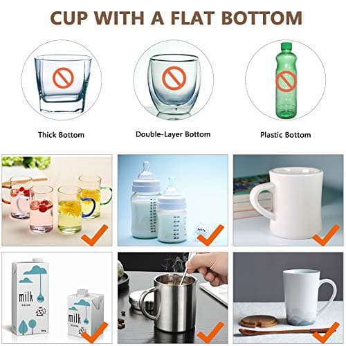 OVERWIND Chauffe-Tasses à café, Chauffe Tasses Électrique avec 3 Réglages de Température (Jusqu'à 65 °C) et Arrêt Automatique, Chauffe-Boissons Électrique pour Le Cacao, Thé, Lait, Boissons, etc.