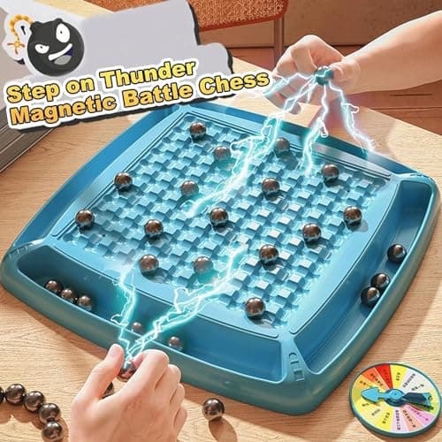 Jeu d'échecs magnétique avec roue de punition, jeu de plateau de table magnétique amusant pour enfants et adultes, jeu de société éducatif pour la fête de famille