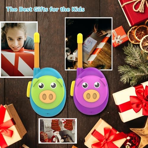Talkie-walkie PMR pour enfants, facile à utiliser, radio pour garçons et filles de 3 à 12 ans, jouet cadeau, convient pour le camping et les activités de plein air