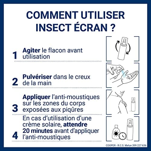 INSECT ECRAN - Anti-moustiques - Spray répulsif peau - protection contre les piqûres de moustiques - Made in France - Spécial Tropiques - 75 ml