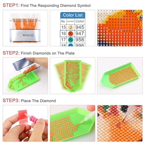 AIRDEA 5D Bricolage Réflexion de Trois Chats Diamond Painting, DIY Broderie Diamant Painting Kit Complet, Peinture Diamant Artisanat Strass Point de Croix Painting pour Adultes 30x40cm