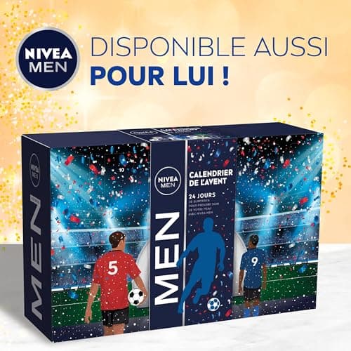 NIVEA Calendrier de l'Avent 2024 pour 24 jours de surprises, Coffret cadeau NIVEA pour patienter jusqu’à Noël, Calendrier de l'Avent beauté femme avec soins visage corps & lèvres