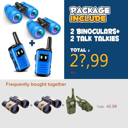Dislocati Talkie Walkie Enfants, Jeux Exterieur Enfant 3-9 Ans Jumelles Enfant Jouet Garcon Enfant 3-9 Ans Jumelles Enfant Cadeau Anniversaire Garcon Fille 3-9 Ans Takie-walkie Enfant
