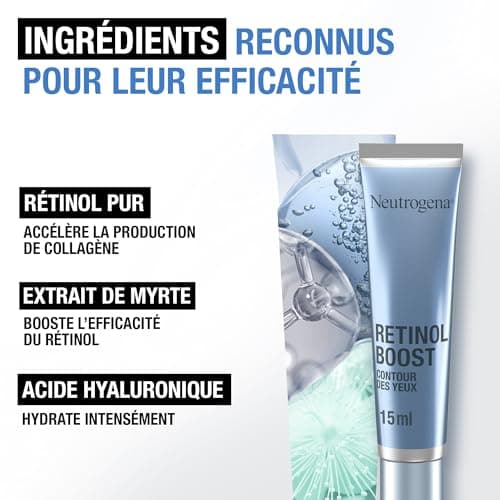 Neutrogena | Soin Anti-Âge Retinol Boost Contour des Yeux (tube de 15 ml) – Soin du visage pour combattre les signes de l'âge, ridules et pattes d'oies