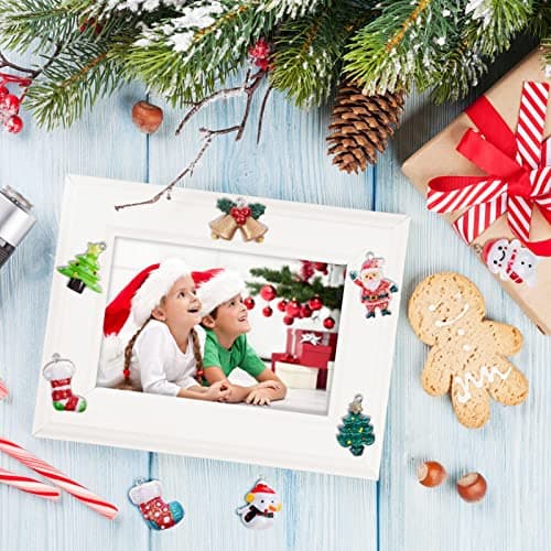 MELLIEX 24pcs Noël Ornements Miniatures Décoration de Noël Arbre de Noël Figurine à Suspendre avec des Cordes