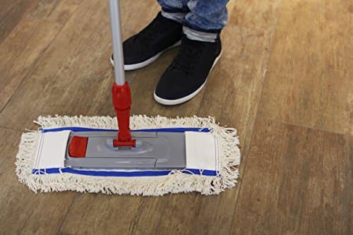 Bellanet Lot de 3 serpillères en coton pour sols délicats Blanc 40 cm