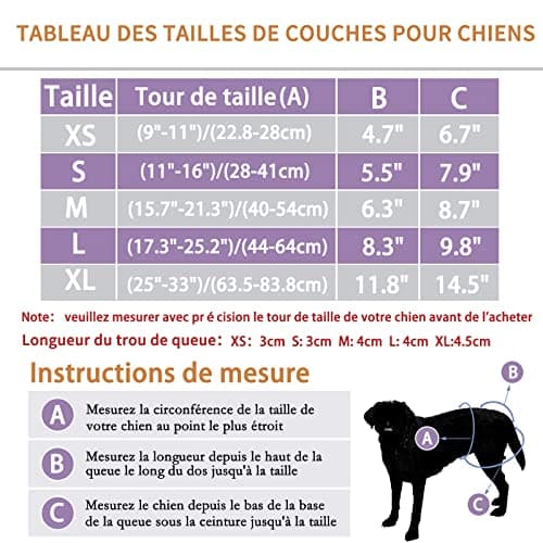 COMSLE Couche pour Chien Femelle Lavable (Lot de 3), Réutilisables Culottes Hygiéniques Très Absorbantes Chiennes Chaleurs, Culotte pour Chien Femelle en Chaleur et Incontinentes, Fleurs Roses XS